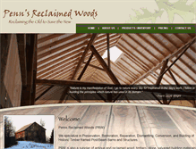 Tablet Screenshot of pennsreclaimedwoods.com